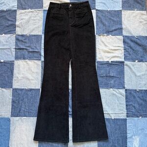 J. Crew NWT vintage flare pant in corduroy black size 25 tall